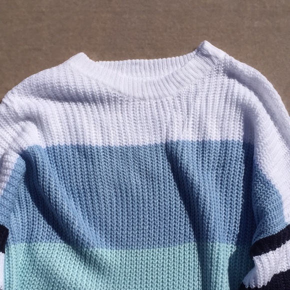 Colorblock Acrylic Sweater, Size Small - Picture 5 of 8